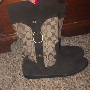Brown Coach boots